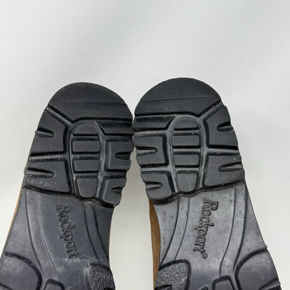 Rockport Waterproof Chukka Boots Mens 13 N Narrow Brown Leather Preppy Gorpcore - Picture 15 of 16